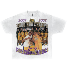Load image into Gallery viewer, NBA 2000 Championship Lakers Kobe Shaq Boxy Vintage Graphic Basketball Tee Streetwear Y2K