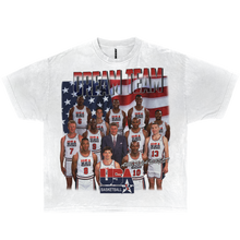 Load image into Gallery viewer, NBA Dream Team Photoshoot USA 1992 Boxy Vintage Graphic Basketball Tee Streetwear Y2K