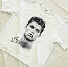 Load image into Gallery viewer, Christiano Ronaldo Big Face Boxy Shirt Vintage Graphic Tees Streetwear Y2K
