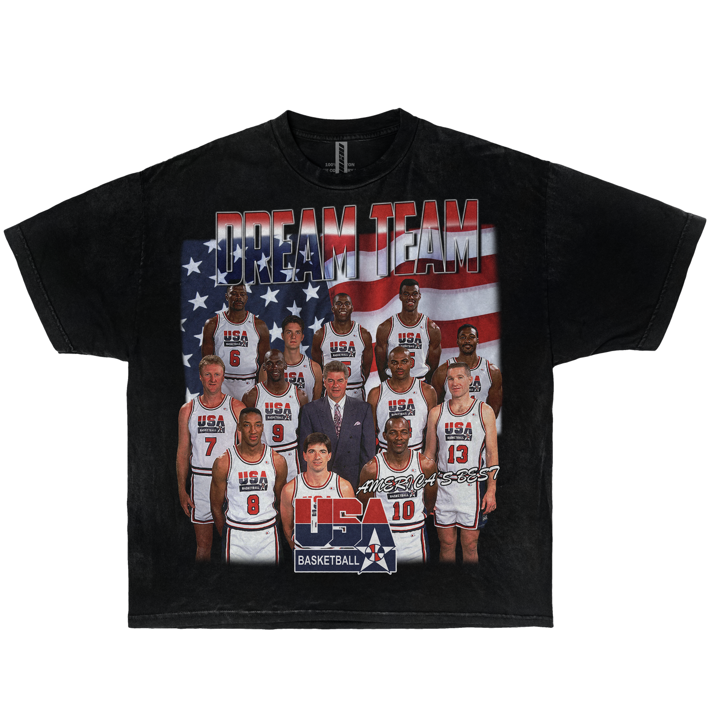 NBA Dream Team USA 1992 Tee In Black or White