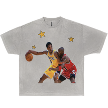 Load image into Gallery viewer, Kobe Bryant Vs Michael Jordan 1998 Boxy Vintage Graphic Basketball Tee Streetwear Y2K
