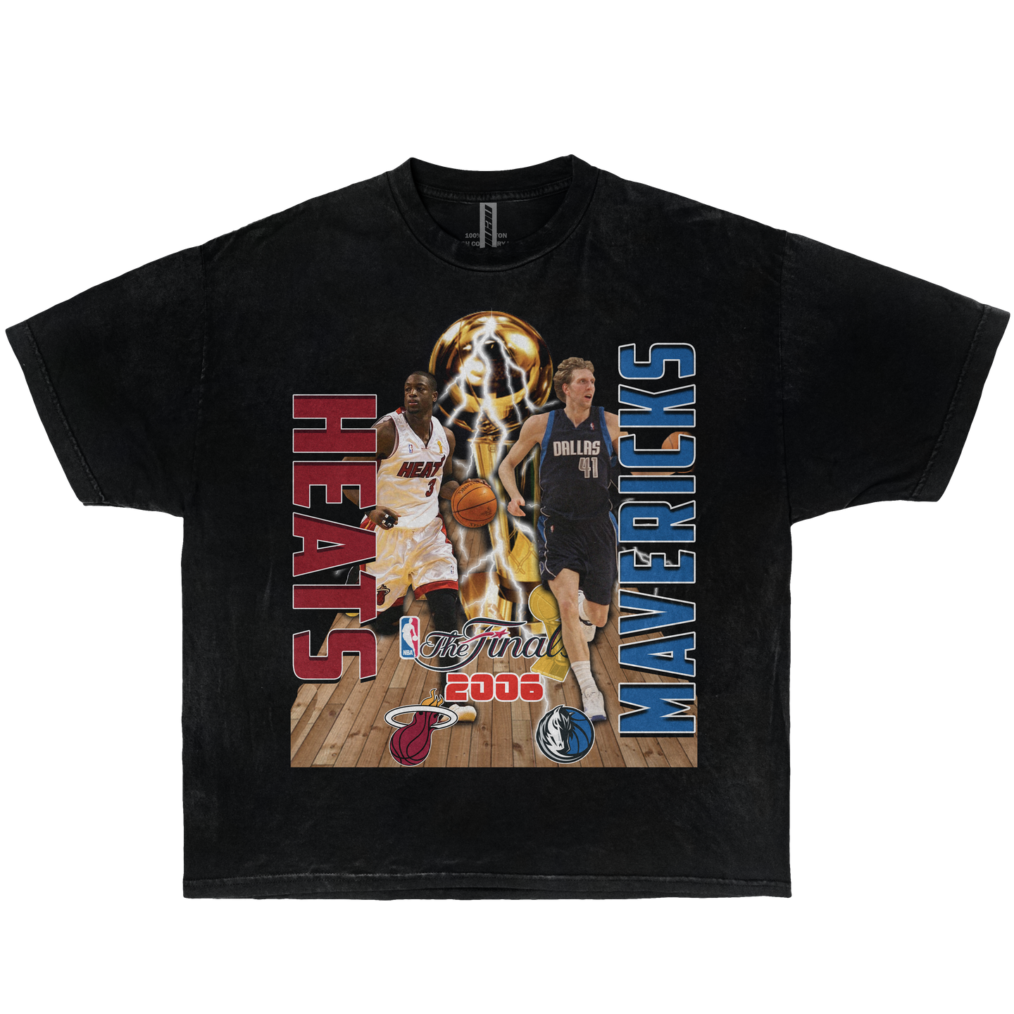 NBA 2006 Finals Heats Vs Dallas Vintage Boxy Shirt